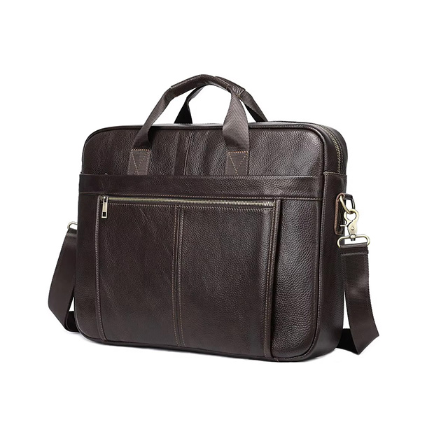 Leather Shoulder Office Bag Brawn