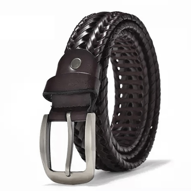 Genuine Leather Chest Belt for Men Black