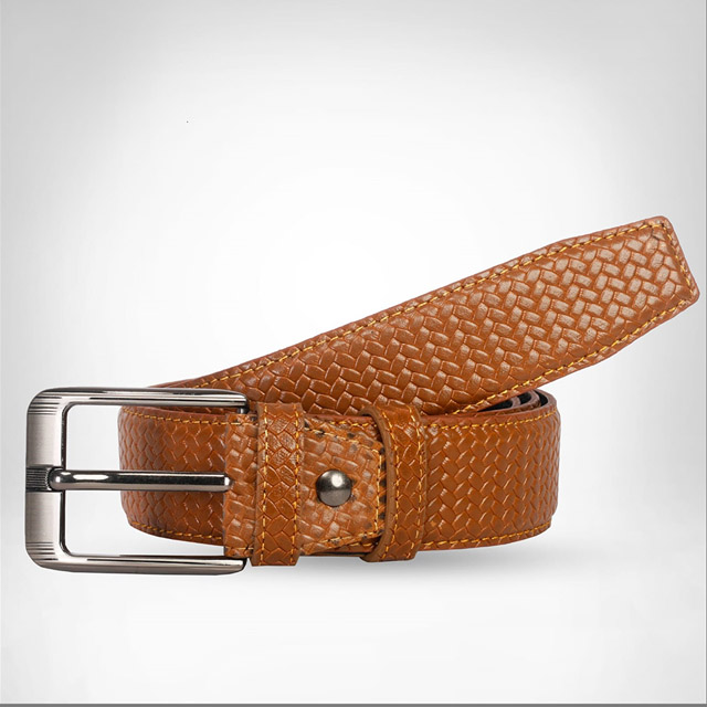 Leather Formal Chest Belt for Men Light Brawn